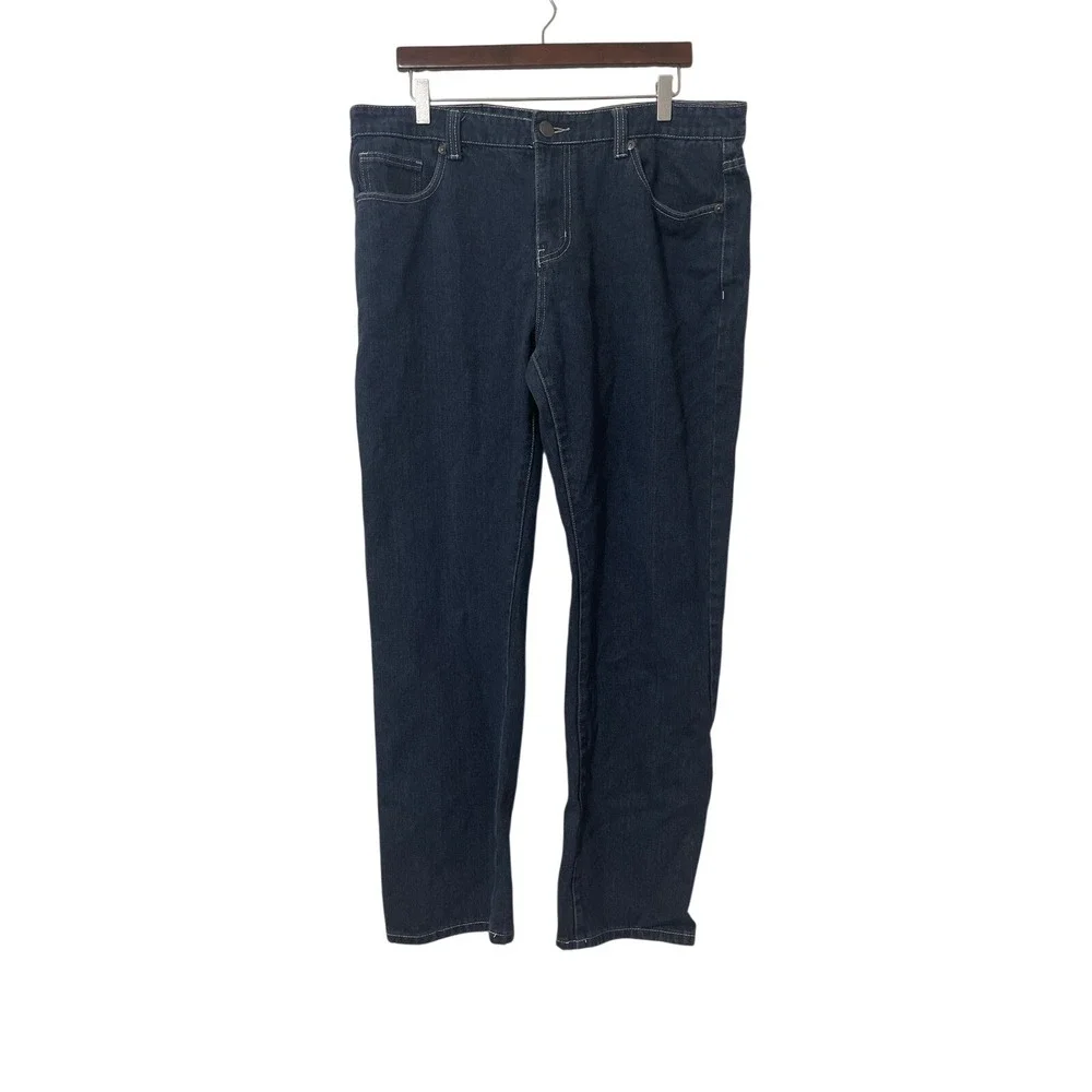 Big Joe Mens Dark Wash‎ Straight Leg Denim Jeans Casual Western Rodeo 38x32